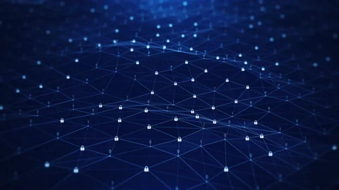 Internet network connection technology concept protects data security and privac Video stock 165331648