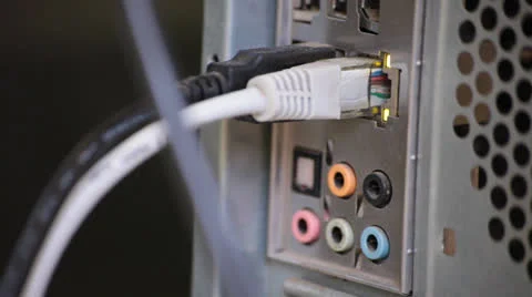 Internet Network Data Cables 스톡 동영상 24699934