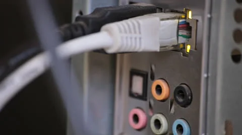 Internet Network Data Cables 스톡 동영상 24699996