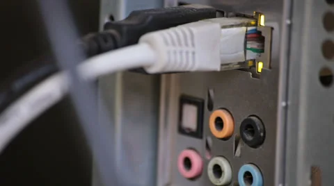 Internet network data cables. 스톡 동영상 27453679