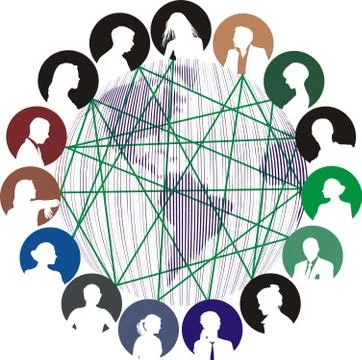 Internet network Illustrazione stock