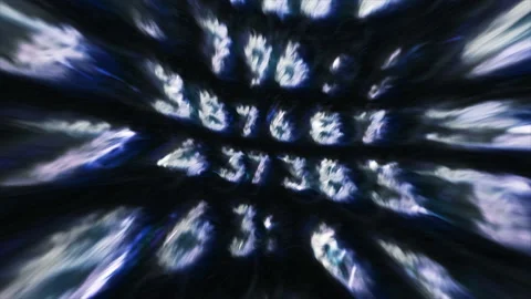 Internet network. Motion. Black background with a light code of numbers with Stock Footage 232712559