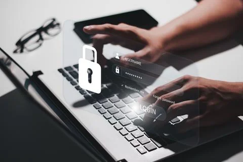 Internet network security privacy protection concept. information security an Stock Photos