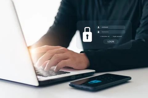 .. ??????..????????????????????..Internet network security privacy protection Stock Photos