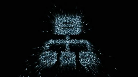 Internet network symbol in the digital space Stock Footage 99271481