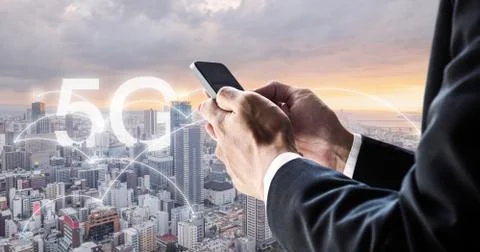 Internet networking and wireless technology Stock Photos