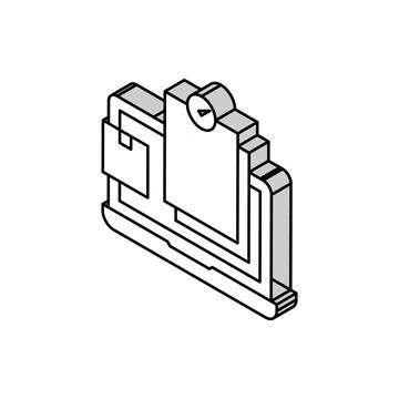 Internet order and procurement isometric icon vector illustration Stock Illustration
