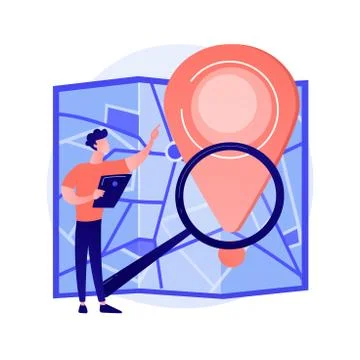 Internet order delivery tracking vector concept metaphor. Illustrazione stock