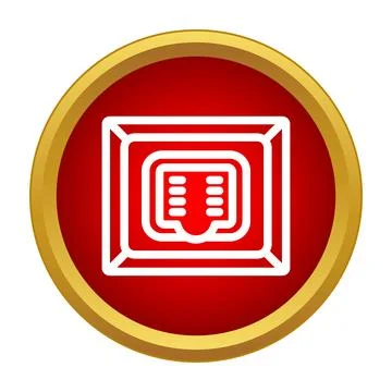Internet outlet displaying lan connection ethernet port icon Stock Illustration