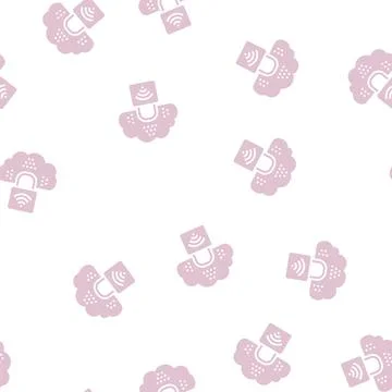 Internet padlock glyph seamless pattern Stockillustratie
