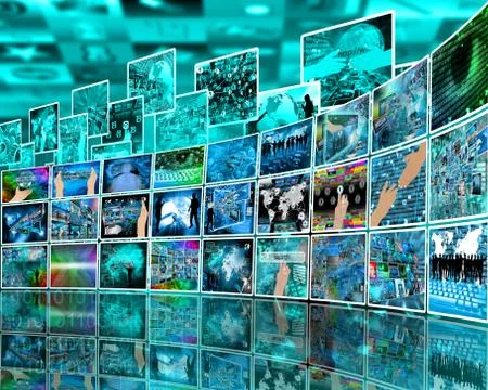 Internet perspective Stock Illustration