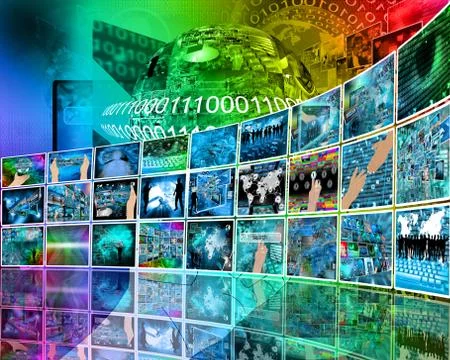 Internet perspective 库存插图