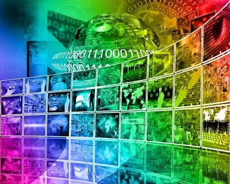 Internet perspective 库存插图