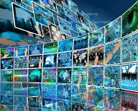 Internet perspective 库存插图