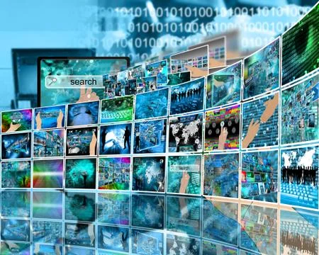 Internet perspective 库存插图