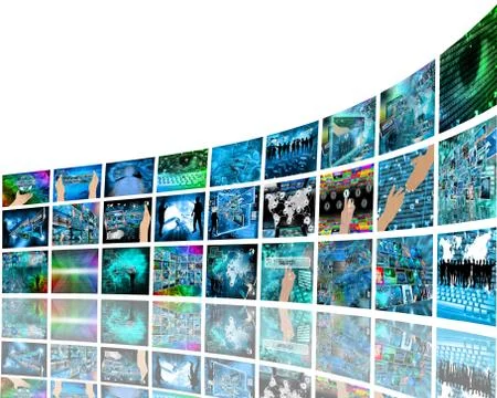 Internet perspective Stock Illustration