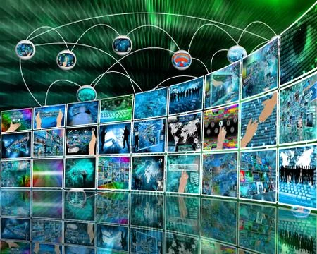 Internet perspective Stock Illustration