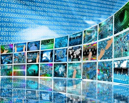 Internet perspective Stock Illustration