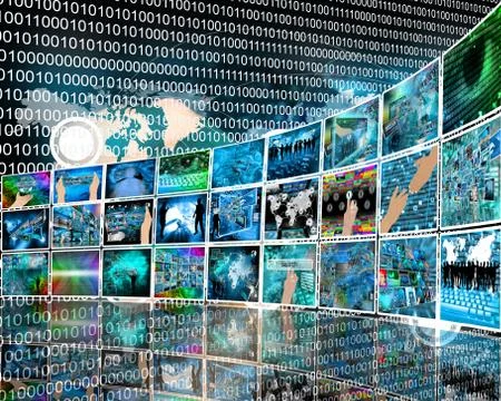 Internet perspective Stock Illustration