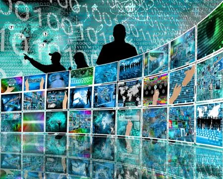 Internet perspective 库存插图