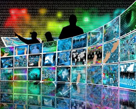 Internet perspective Illustrazione stock