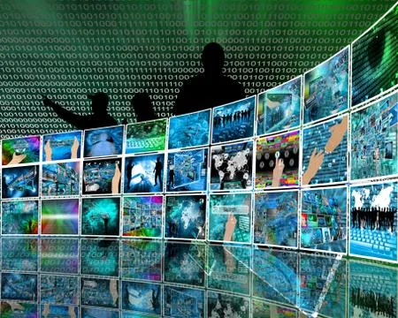 Internet perspective 库存插图