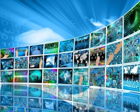 Internet perspective Stock Illustration