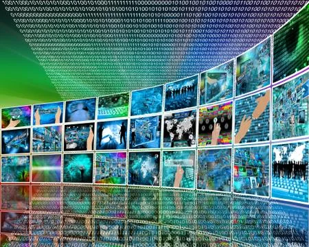 Internet perspective イラスト素材