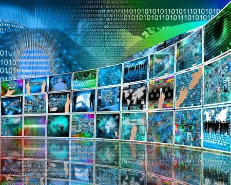 Internet perspective 库存插图