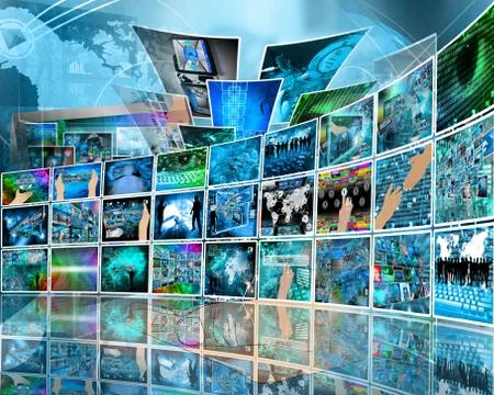 Internet perspective Stock Illustration