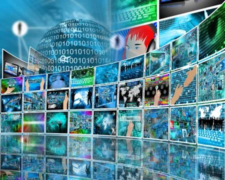 Internet perspective Stock Illustration