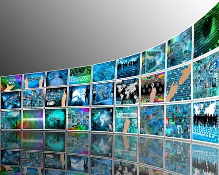 Internet perspective Stock Illustration