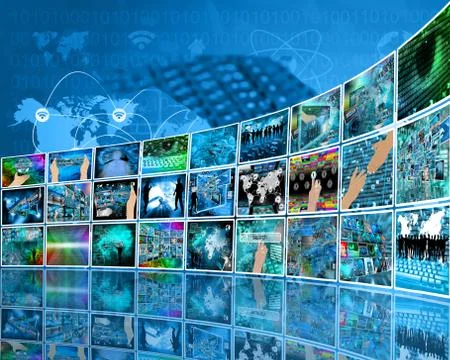 Internet perspective Stock Illustration