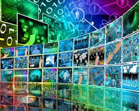 Internet perspective Stock Illustration