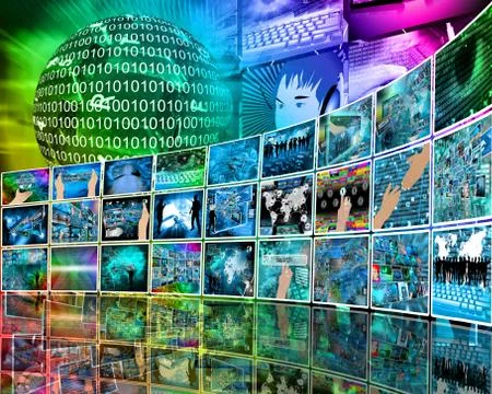 Internet perspective イラスト素材