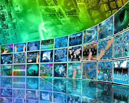 Internet perspective Stock Illustration