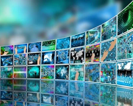 Internet perspective Stock Illustration