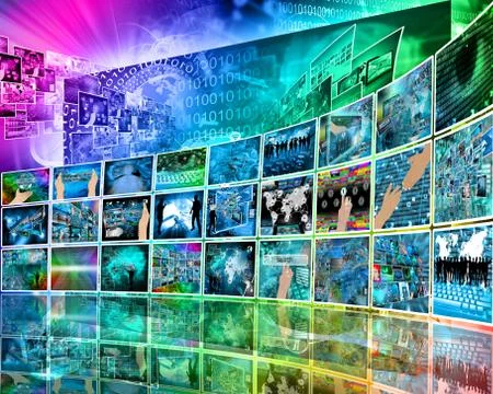 Internet perspective Stock Illustration