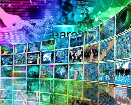 Internet perspective 库存插图