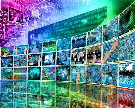 Internet perspective Stock Illustration