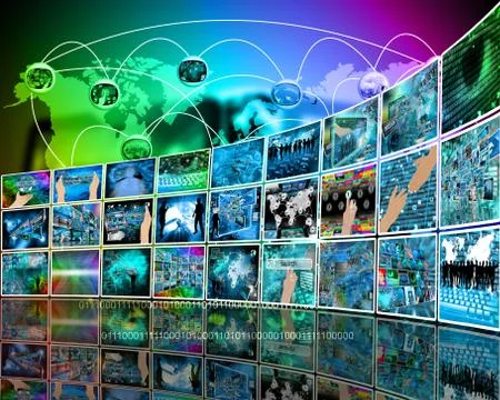 Internet perspective Stock Illustration