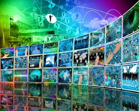 Internet perspective Stock Illustration