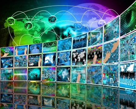 Internet perspective 库存插图