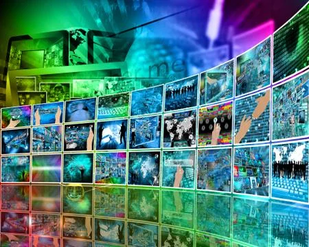 Internet perspective Illustrazione stock