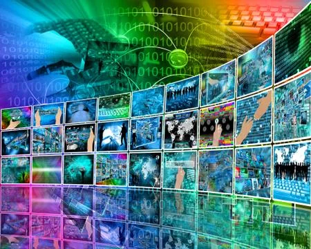 Internet perspective 库存插图