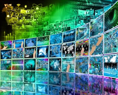 Internet perspective Stock Illustration