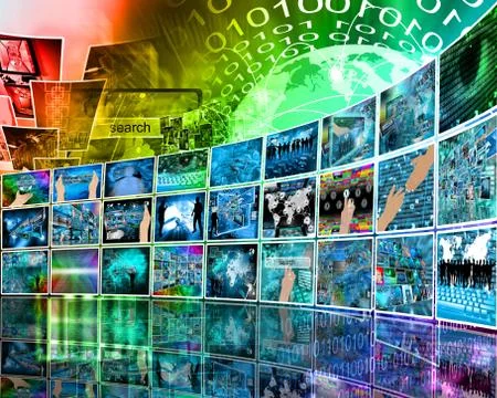 Internet perspective Stock Illustration