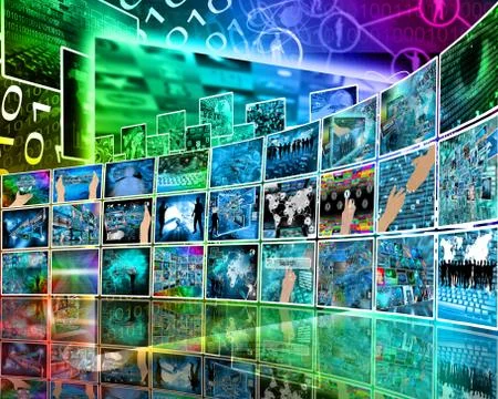 Internet perspective Stock Illustration