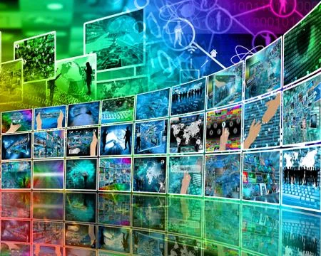 Internet perspective Stock Illustration