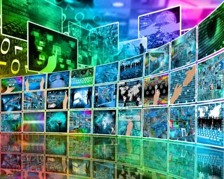 Internet perspective Stock Illustration